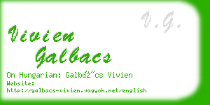 vivien galbacs business card